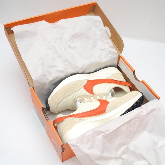 Nike Women's Waffle Debut Shoes - Muslin/Camp Fire Orange - Picture 10 of 14